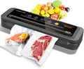 MEGAWISE Vacuum Sealer Machine - 2025 Model with Starter Kit, Compact Design & 10 Bags Included