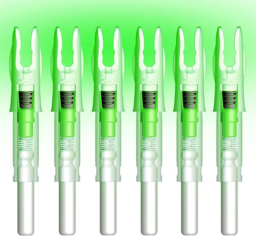Linpeng Lighted Nocks for Arrows - 6PCS with ON/OFF Switch for Archery Hunting | Compatible with 165/G, 204/X, 233/H, 244/S, 246/GT