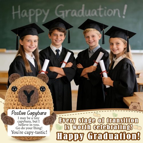 Capybara Mini Plush Toy - Perfect Birthday Gift for Teens & Graduation | Ideal for Moms, Teachers & Dads