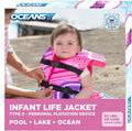 Oceans 7 Life Jacket - US Coast Guard Approved Personal Flotation Device for Infants & Kids
