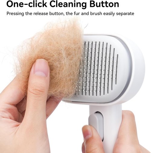 Aumuca Cat Brush - Effective Shedding Solution for Long & Short Haired Cats | Grooming & Massage Tool