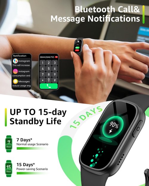 BUTFORFIT Fitness Tracker, Smart Watch with 1.47" HD Touch Display, 137+ Sport Modes Fitness Watch with Heart Rate Sleep Monitor, Step Counter, Calorie, IP68 Waterproof Activity Tracker for Women Men