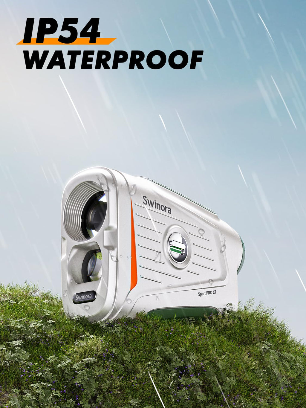 Magnetic Golf Rangefinder with Slope – 7X Magnification, 1300Y Range Finder Golf for All Levels, Fast Flag Lock Vibration, Rechargeable, Waterproof Golf Accessories for Men and Women(Dark Green)