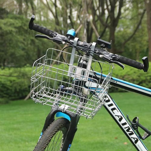 Bike Basket Front Multifunction Folding Bicycle Front Basket high-Capacity Metal Front Back Basket Carry Dog pet Fruit Save Space