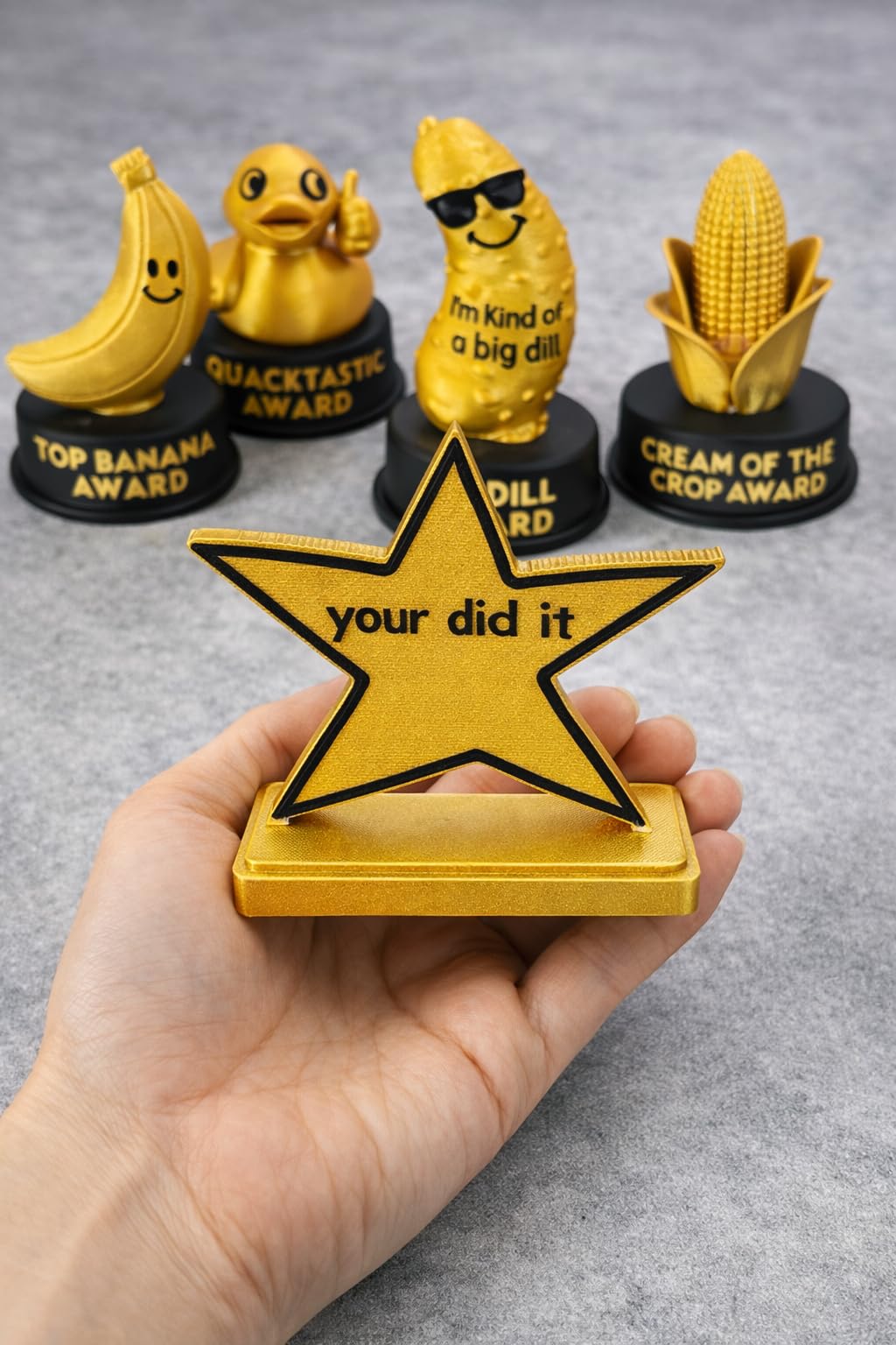 MunnyGrubbers - Combo Pack 6A - Funny Novelty Meme Award - Plastic Trophy for Gifts and Laughs - (Combo Pack 6A)