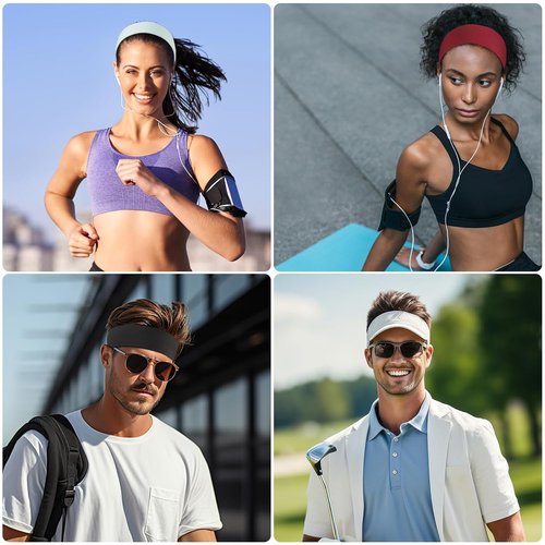 Fishinsea Sport Headbands - Non-Slip Elastic Hair Bands for Women | Perfect for Yoga & Running
