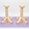SAMTROY Handstand Canes for Balance Training, Stable Wooden Handstand Blocks with Non-Slip Base & Moisture-Absorbent Grip, Portable Bodyweight Training Equipment for Home Gym & Strength Practice
