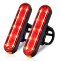 TANMORT Bike Tail Lights USB Rechargeable, Ultra Bright 120 Lumens Powerful 10 LEDs Rear Bicycle Light, IP64 Waterproof Dustproof, 7 Light Mode Options, Cycling Safety Warning Flashlight 2 Pack