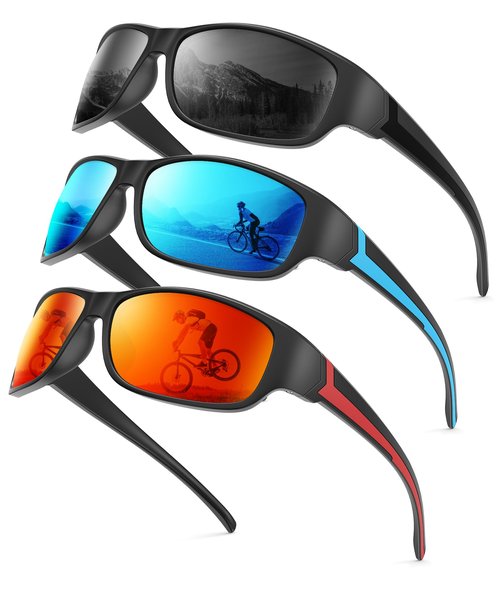 NSSIW Polarized Sunglasses-Men Sports Mens-Sunglasses: Sun Glasses Women Polarized UV400 Protection for Fishing Running Golf