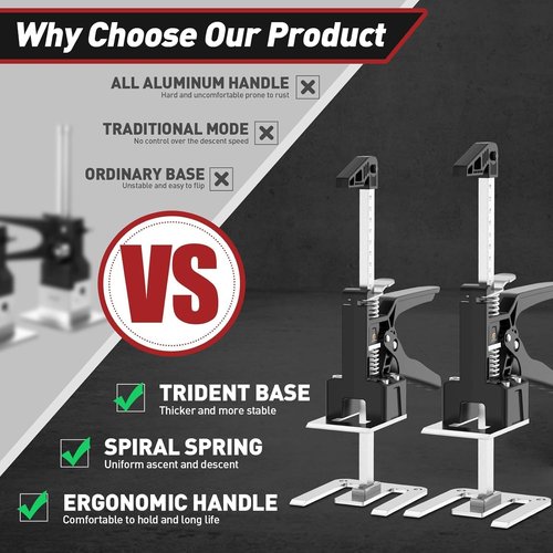 Labor Saving Arm Jack Handle - Multi-Function Height Adjustment Lifting Device | 2 Pack, 420 LB Capacity