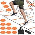 Agility Ladder, Speed Ladder, Agility Ladder Speed Training Equipment, Football Ladder, Footwork Ladder, Training Ladder For Footwork, Foldable Quick Assembly & Non - Tangling & Storage Bag (8 Rung)