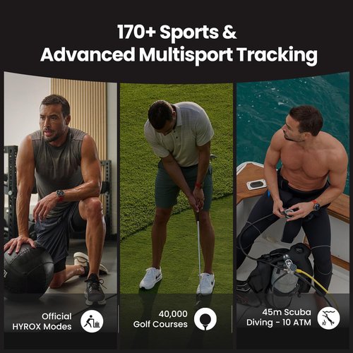 Amazfit Balance 2 Smart Watch - 47mm AMOLED Display, Dual Band GPS, 21-Day Battery Life | Heart Rate & Sleep Tracking