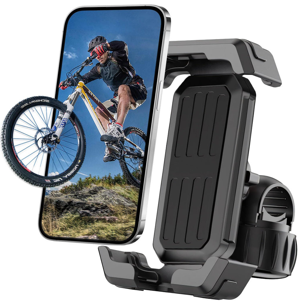 Victoper Bike Phone Holder, Motorcycle Handlebar Cell Phone Clamp, Motorcycle Phone Mount, Scooter Phone Clip for 5.5" to 6.7" Smartphones for Bicycle, Electrict Vehicle, Mountain Bike