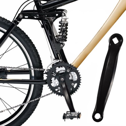 BLLREMIPSUR 2 PCS Bike Wheel Crank Arm, Mountain Bike Tooth Plate Crank, Road Bike Round Hole Crank Replacement (Only Left Side Crank)