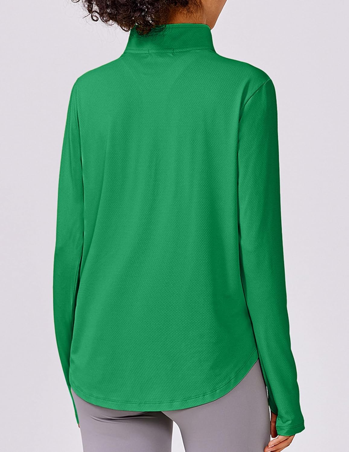 PINSPARK Long Sleeve Workout Tops - UPF 50+ Sun Protection, Quick Dry Athletic Shirt for Running & Hiking