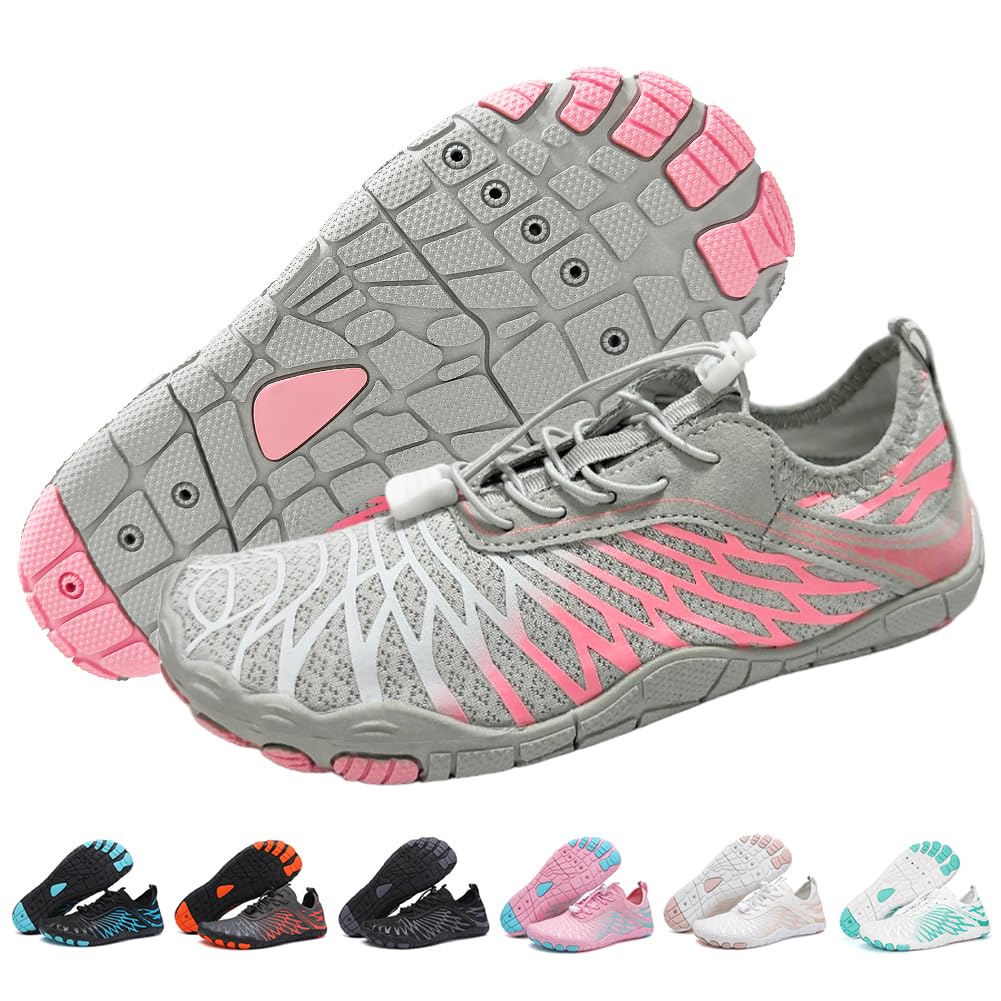 ELETON Barefoot Shoes Women Men Footwear, Wide Toe Box Hiking Zero Drop Non-Slip Quick-Dry River Boat Pool Beach Water Shoes, Lightweight Swimming Running Walking Sneakers Unisex