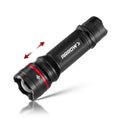 Arrow LED Flashlight 500 Lumens, Zoomable Flash Light with High-Low-Strobe Modes, Bright Handheld Flashlights for Outdoor, Camping, Repair, or Emergency Use, 3 AAA Batteries Included