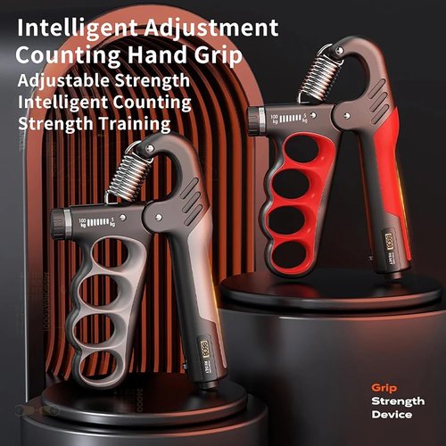 Grip Strength Trainer - Adjustable Resistance Hand Grip Strengthener 11-220Lbs | Ergonomic Design for Athletes and Recovery