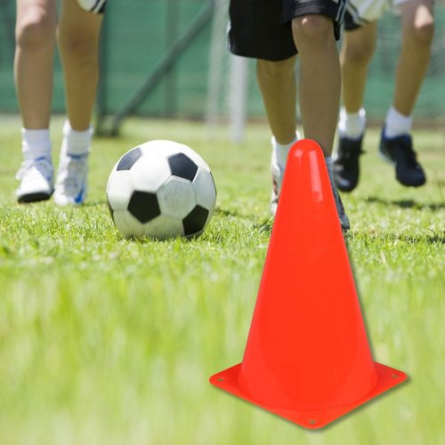 CARTMAN Agility Training Cones - Set of 12/24 Pack | 9" or 12" or Disc Cones for Indoor/Outdoor Use