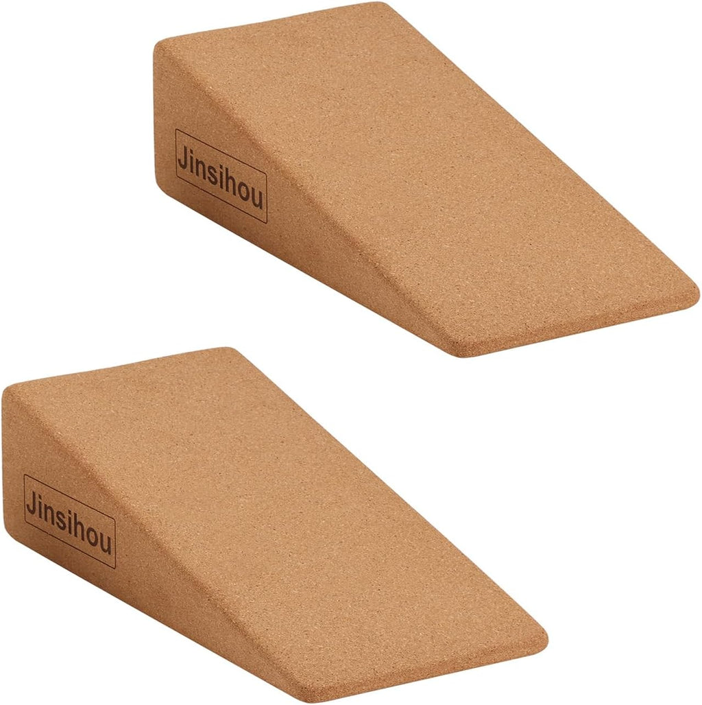 Skiennix Squat Wedge Block - Non-Slip Slant Board for Calf Stretching | 2-Piece Heavy Duty Incline Ramp