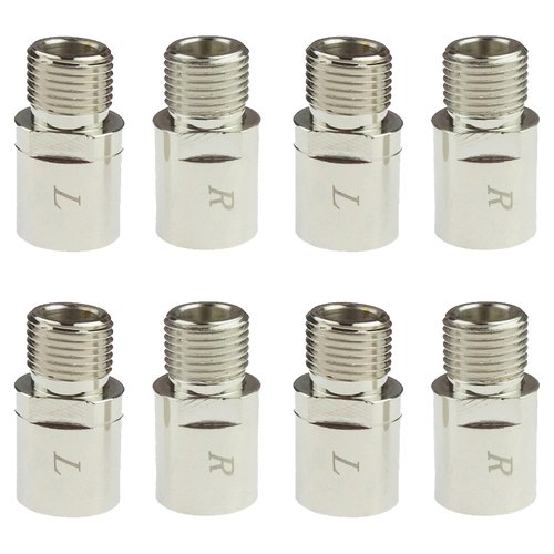 Kasteco 4 Pairs Bike Pedal Extenders, Fit 9/16 inch Spindle Pedals Bike, Extend by 20mm/0.79inch