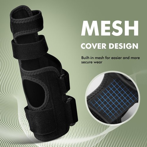 EDNYZAKRN Trigger Finger Splint, 2 Finger Brace for Index, Middle, Ring, Pinky Finger, Treatment for Hand Fractures, Arthritis (L/XL, Right)