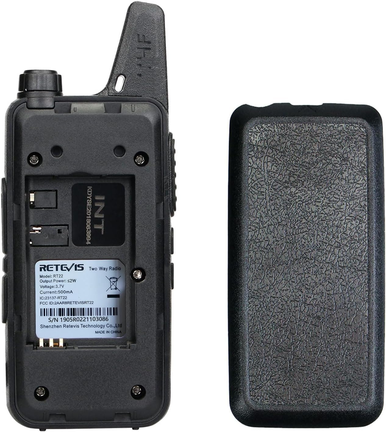 Retevis RT22 Two Way Radio - Long Range Rechargeable Walkie Talkie with VOX Earpiece | 4 Pack for Adults