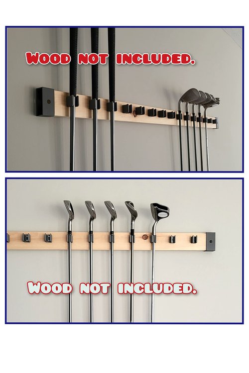 [JINTECH] Golf Club organize holder, Wall display, Wall hanger, rack, mount [15 holder set] (Grip up - 15mm - 15set)