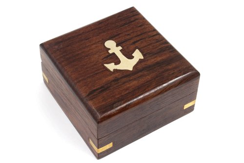 Pocket Calendar Compass – Engraved Brass Nautical Compass for Camping, Travel, Boating, and Home Decor – Gifts for Kids, Teens & Family