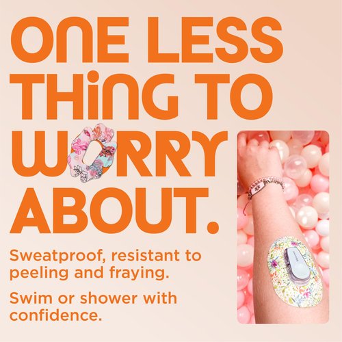 ExpressionMed - Adhesive Patches for Omnipod (5-Pack) - Waterproof & Sweatproof, Non-Fraying Sensor Covers - Pre-Cut CGM Sensor Tapes - (Nature Views Variety Pack) - Made in USA