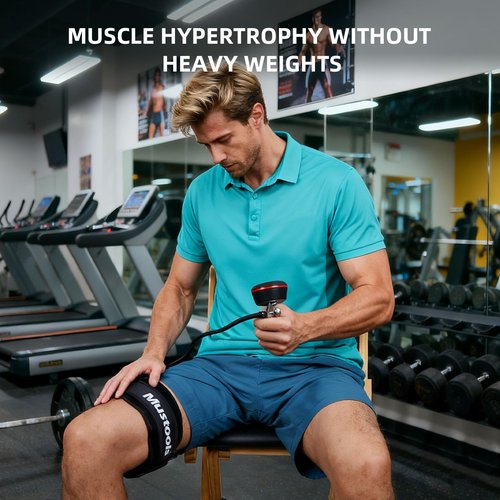 Blood Flow Restriction Bands 4 Pack Set with Pressure Gauge, Professional Grade Arms, Legs Occlusion Bands for Men Women Glutes Workout, Blood Flow Restriction Cuffs, BFR Training Bands Black