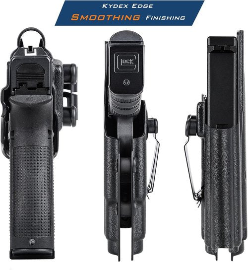 Glock - IWB Kydex Holster for G19/G17 with Light - Fits Olight Baldr S/MINI & Red Dot Optics