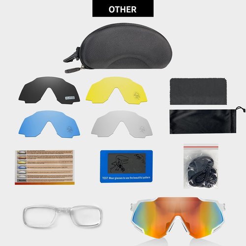 Tunfund Viper Sunglasses Polarized Teen Youth Kid Boy Girl for Cycling Fishing Runing Sports Driving Golf UV 400 (Age:10-15 Years Old) Red+White