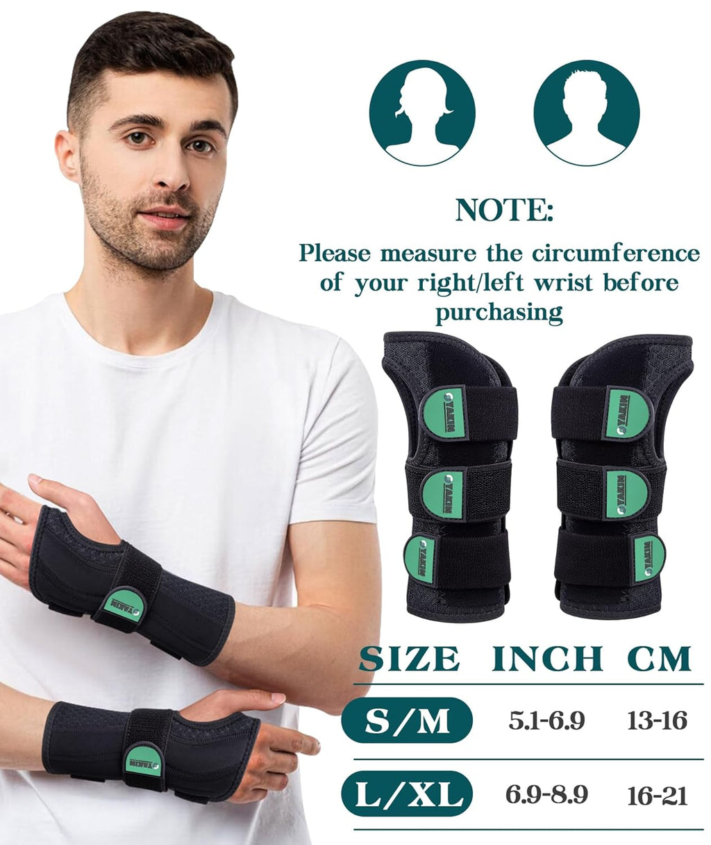 Oyakin Wrist Brace for Carpal Tunnel Night Support, Adjustable Wrist Splint for Tendonitis, Arthritis, Sprains, Wrist Pain Relief, Comfortable Hand Brace for Men and Women Right Left Hand