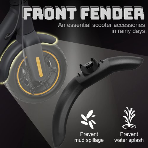 Felixstory Electric Scooter Fender Bracket, Front Mudguard Fender Replacement for Segway Ninebot Max G30P G30LP, Front Skateboard Fastener High Density Design Light Durability for Scooter