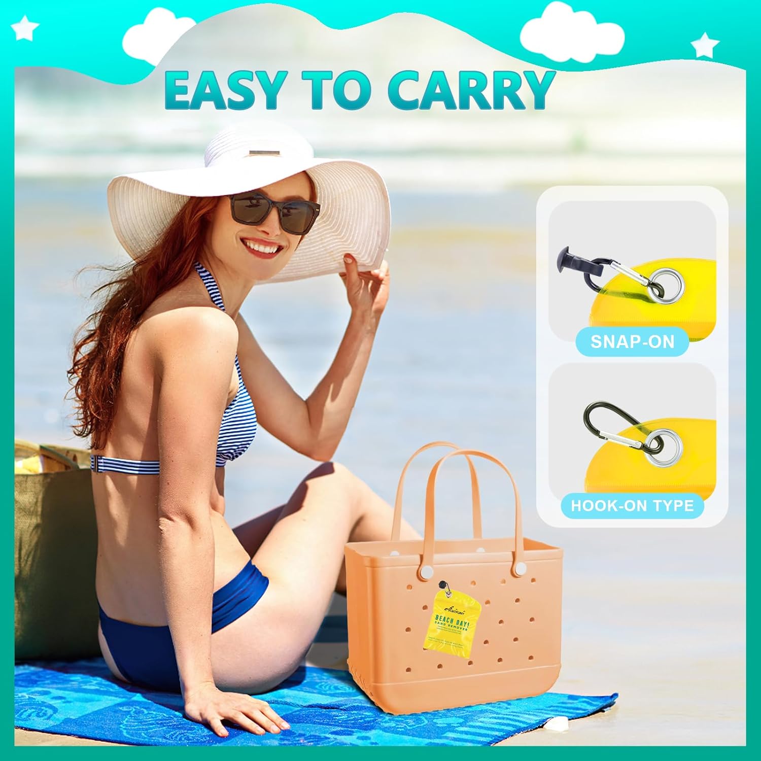 Skiennix Triangle Sand Remover - Essential Beach Cleaner for Summer Vacations | Travel Accessory