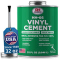 RH Adhesives HH-66 Vinyl Cement 32 oz - Waterproof Flexible Adhesive for PVC & Vinyl Repair