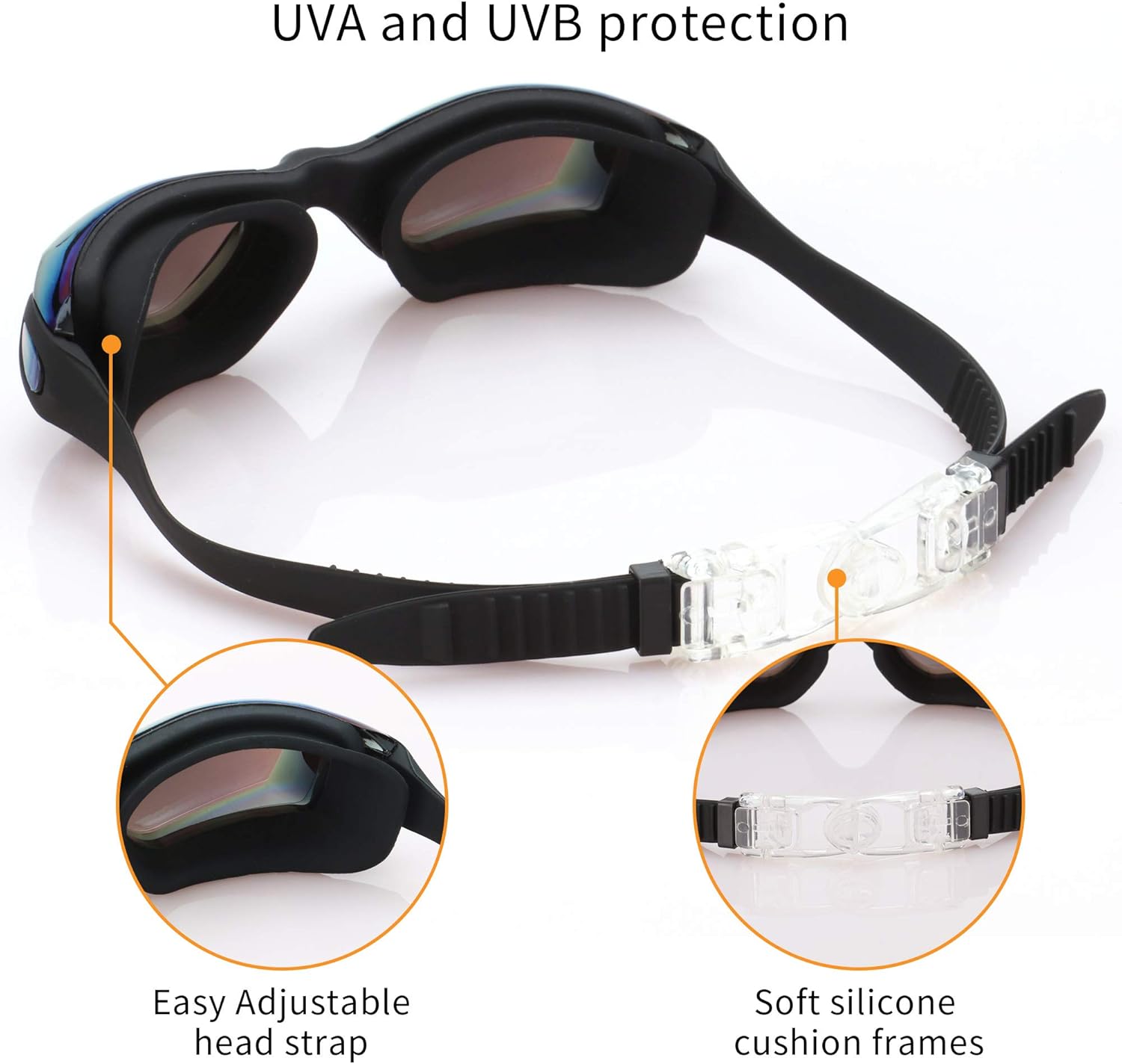 Skiennix Kids Swim Goggles - UV Protection & Anti-Fog Design | 4 Pack for Ages 6-14