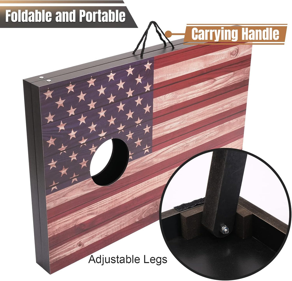 Regulation Cornhole Set by [Brand Name] - 4x2 & 3x2 Boards with Carrying Bags & 8 Bean Bags | Perfect for Outdoor Family Fun
