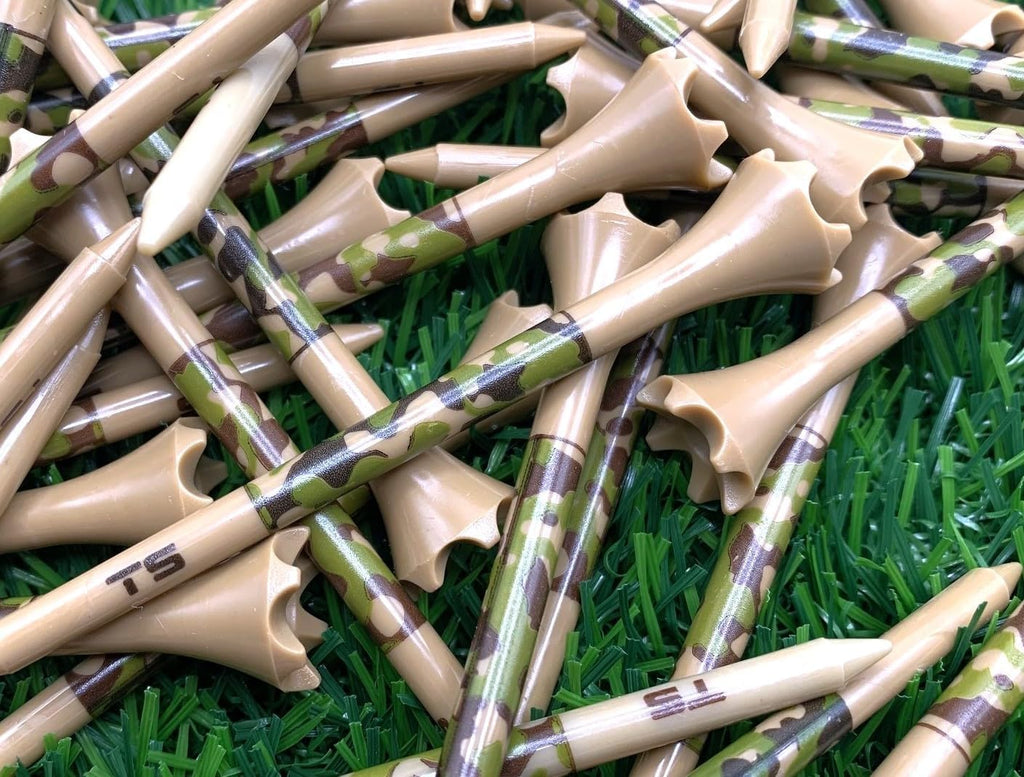 TRUESTRIKE Premium Golf Tees - Durable 3¼" & 2¾" Plastic Performance Tees (100 Pack) - Made in USA