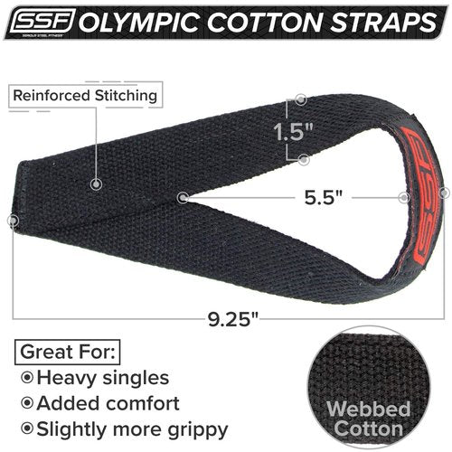 Serious Steel Fitness Basic 1.5" (inches wide) Olympic Weight Lifting Strap