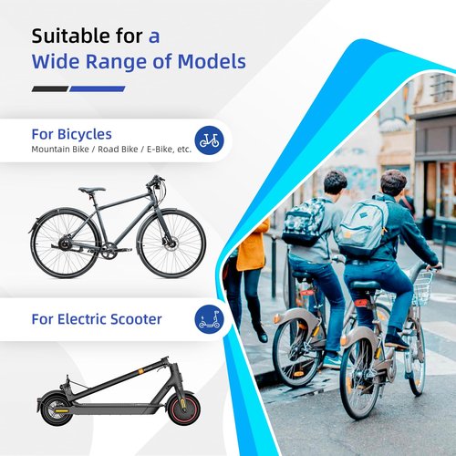 ulip Turn Signals for Scooter with Alarm, USB Charging Remote Control Split/Integrated Scooter Tail Light 4 Modes Waterproof Scooter Rear Lights 3PCS