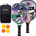 Fiberglass Pickleball Paddles Set of 2 SINGMUK Daya IP Customized Series Suitable for Pickleball Adults Teenagers Beginners Entertainment Sports Training