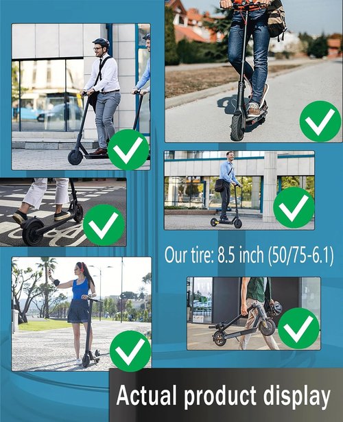 GYL 50/75-6.1 Scooter Tire Tube, 8.5 Inches Inner Tube Replacement for Gotrax GXL V2 XR Apex XL Hiboy S2 MAX Xiaomi M365 Pro 2 Hover-1 Electric Scooter, 8.5 x2 Pneumatic Front Rear Wheel 1Pcs