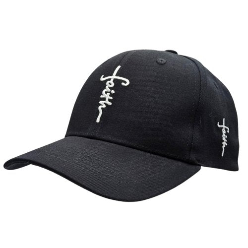3 Nails 1 Cross Christian Hat Cross Hat Jesus Hat Faith Hat Embroidered Baseball Cap for Men Women Structured Cotton Adjustable Strapback Classic Church Hat Black White Cross