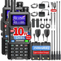 BAOFENG Ham Radio Handheld AR-5RM 10W Long Range Walkie Talkies Rechargeable Portable Tactical Emergency NOAA Weather Two Way Radios USB-C Charger For Survival Gear Camping,2 Pack