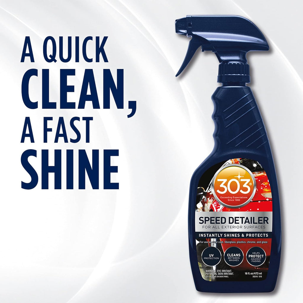 303 Products Speed Detailer - Instantly Shine & Protect Automotive Surfaces - UV Protection, 16 fl. oz.