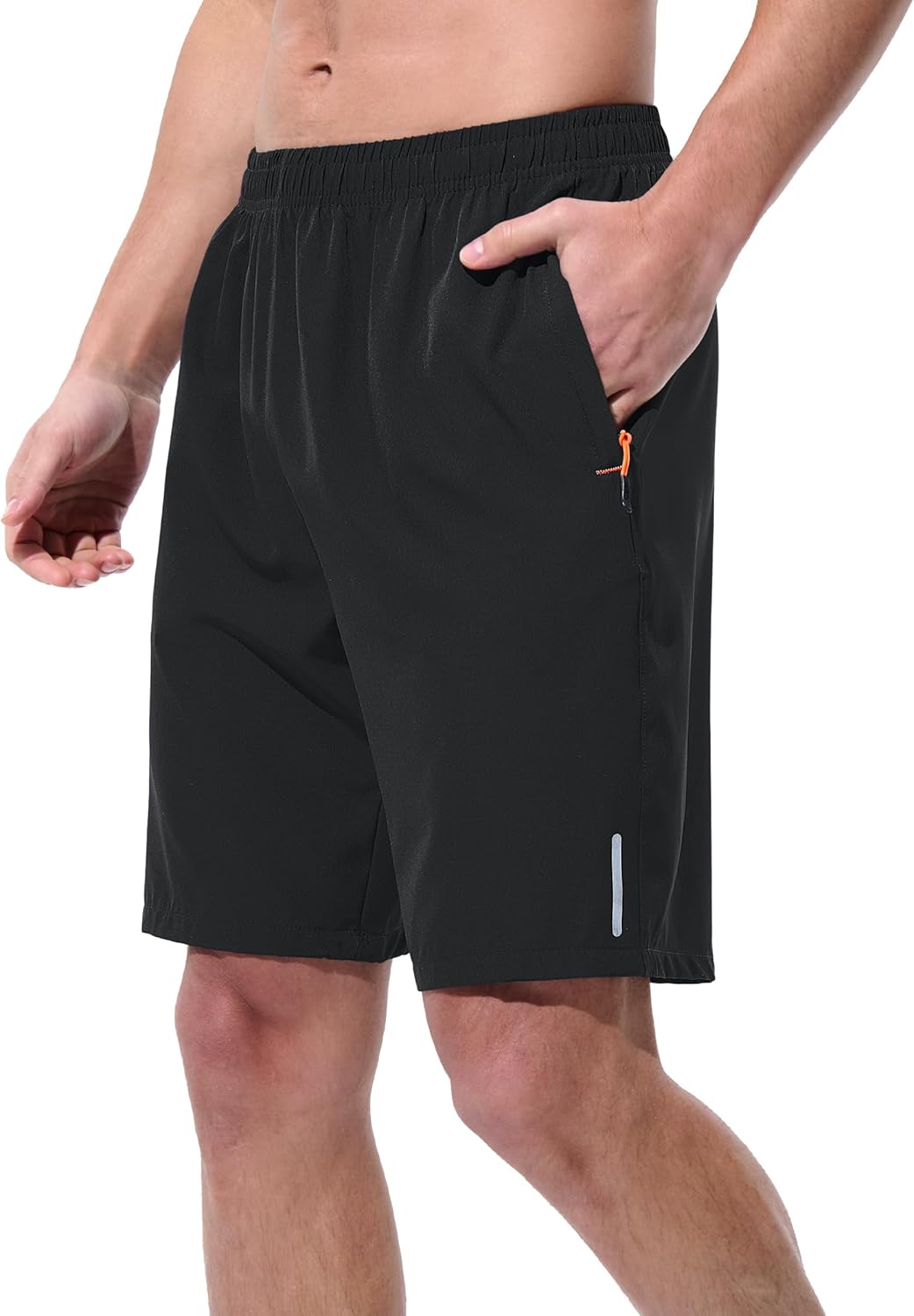UIQUR Men's Athletic Running Shorts - Quick Dry Lightweight Gym & Basketball Shorts with Zipper Pockets | 7"/9" Options