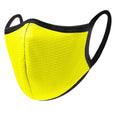 エアイーゼ Undergarment Maker Sports Mask, Easy to Converse and Breathe, Comfortable and Stays In Place, Washable 3D Mask, Unisex (Neon yellow, L size (2 piece))