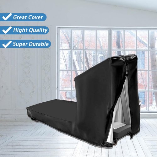 Rilime Treadmill Cover,Treadmill Cover Waterproof Outdoor Protective Cover, Dustproof Treadmill Covers with Zipper for Home Gym Indoor Outdoor(81"L x 37"W x 67"H)